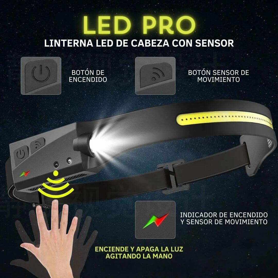 LINTERNA FLEX DE CABEZA CON SENSOR